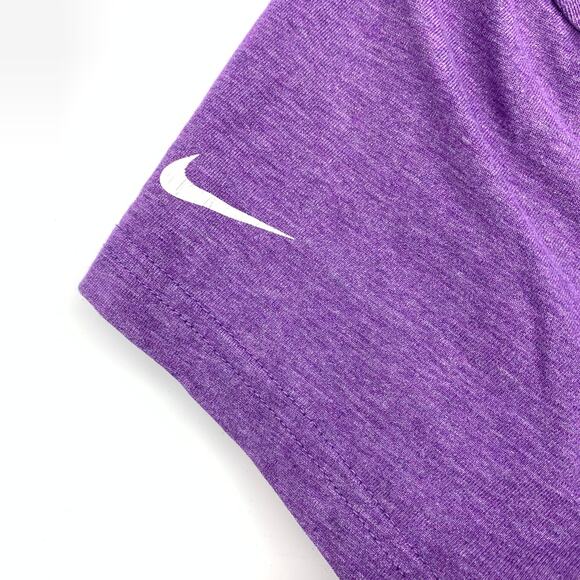 Nike Dri Fit Cotton Graphic Tee Womens Size Small Purple Two Tone Short Sleeve - Picture 3 of 7